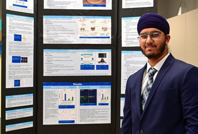 student at science fair