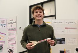 Penn PLTW Student Shows Rocket