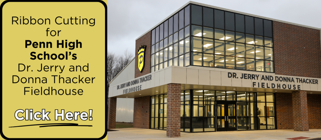 Ribbon cutting ceremony at Port Hope School's Dr. Jerry and Donna Thacker Fieldhouse