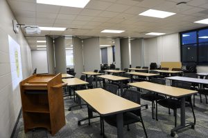 Classroom/conference room at Penn High School Dr. Jerry and Donna Thacker Fieldhouse