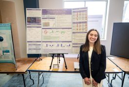 Eleanor Niemier (9th grade) presented her project “Cisplatin Effects on Gene Expression in Lung and Colon Cancer.” Eleanor received several honors including the Notre Dame College of Science Dean’s Award, the Harper Cancer Research Institute Award, the Regeneron Biomedical Science Award, and a 1st Place Ribbon.