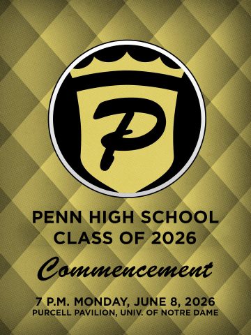 A poster for the Penn High School Class of 2026 Commencement.